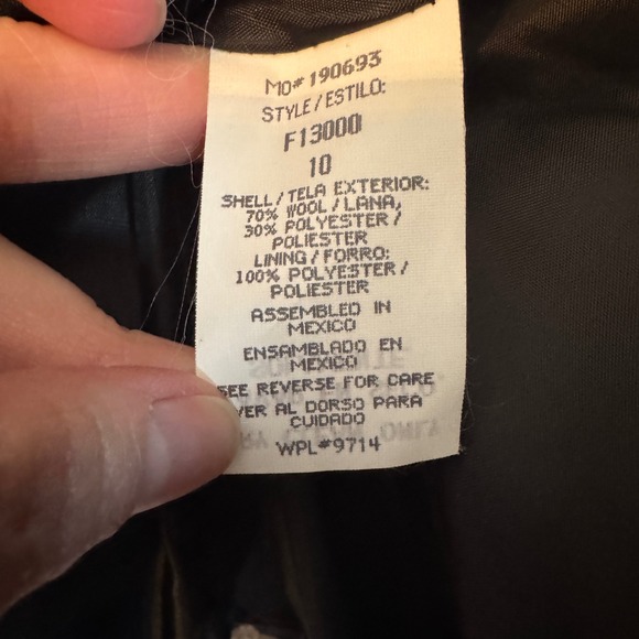 Vintage Sag Harbor Gray Wool Blend Blazer Womens Size 10 Classic - Picture 8 of 12